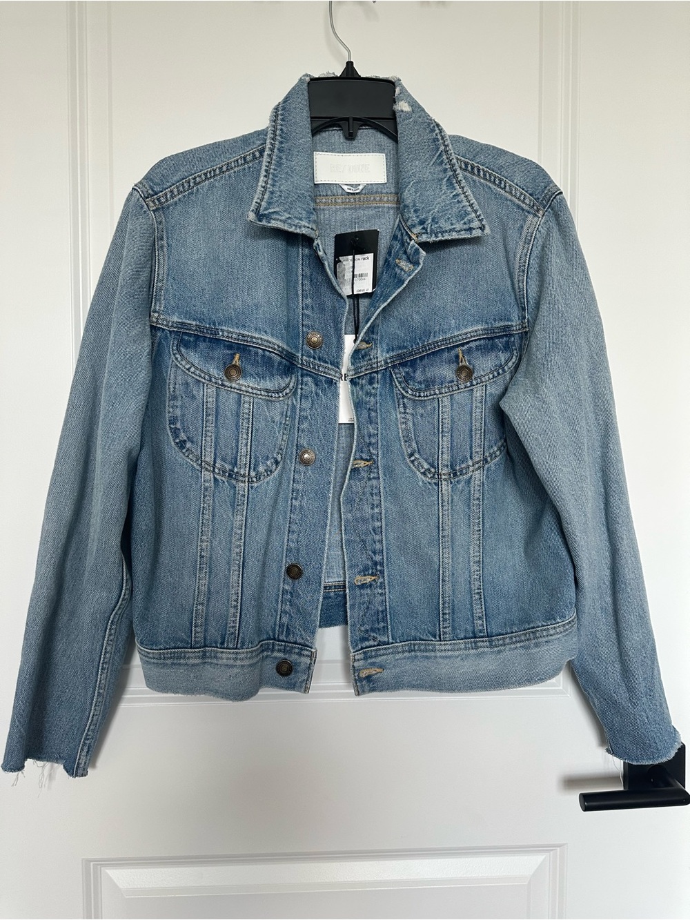 Re/Done Light Blue Denim Trucker Jacket
